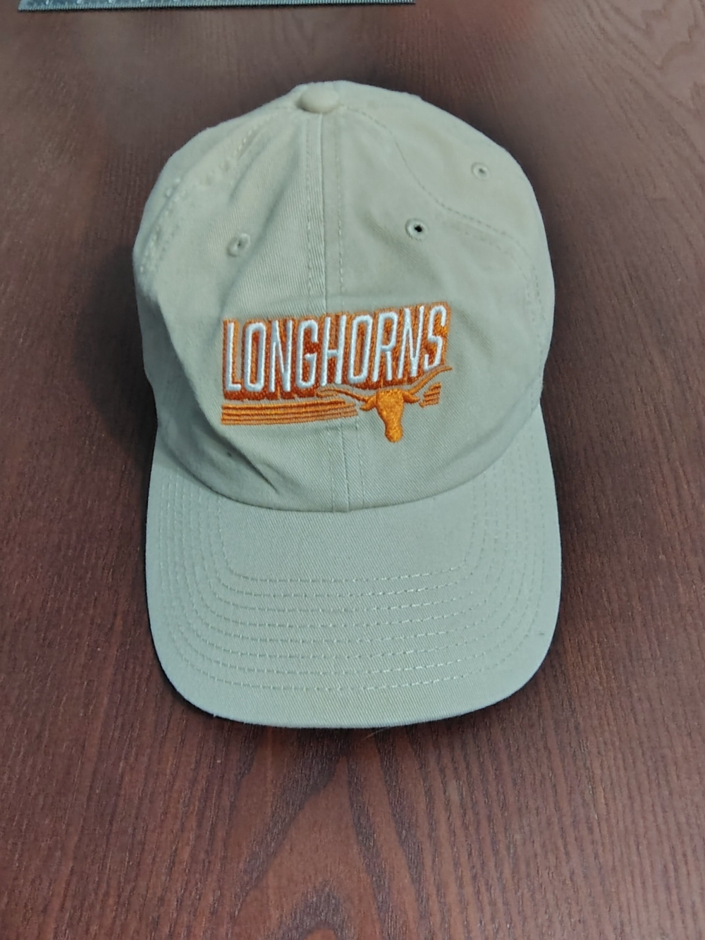 Texas Longhorns Baseball Cap Buckleback Hat Tan University Adjustable Casual